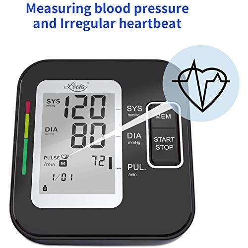 Lovia Blood Pressure Monitor-Automatic Upper Arm Blood Pressure Machine Cuff ...
