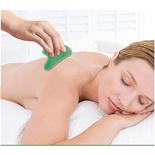 Gua Sha Facial Tools, Gua Sha Stone, GuaSha Massager Tool With Smooth Edge fo...