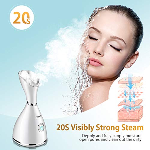 LOVONEE Facial Steamer-Face Steamer for Facial Deep Cleaning Home Facial Spa ...