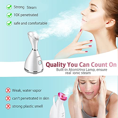 LOVONEE Facial Steamer-Face Steamer for Facial Deep Cleaning Home Facial Spa ...