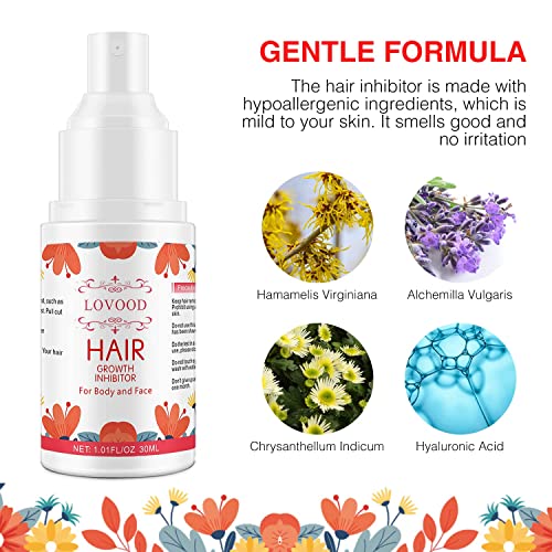 Hair Growth Inhibitor Spray, Hair Stop Growth Spray,Non-Irritating&Painless H...