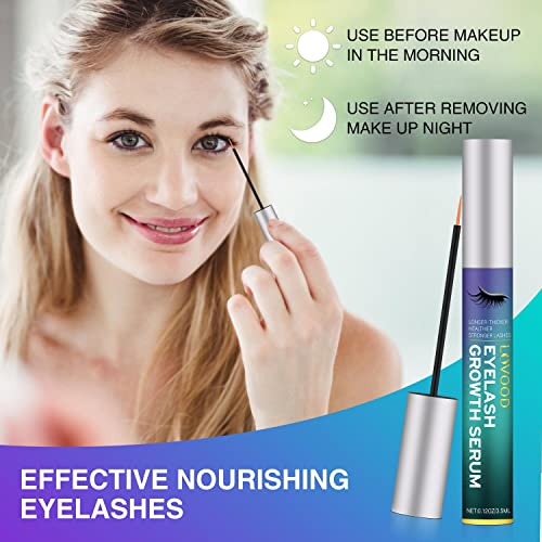 LOVOOD Premium Eyelash Growth Serum Booster, Lash & Eyebrow Enhancer Serum wi...