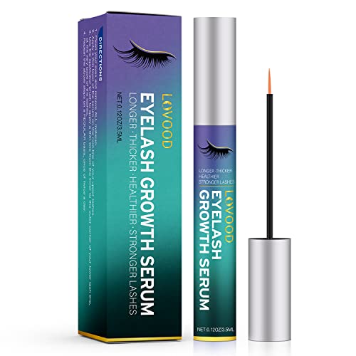 LOVOOD Premium Eyelash Growth Serum Booster, Lash & Eyebrow Enhancer Serum wi...