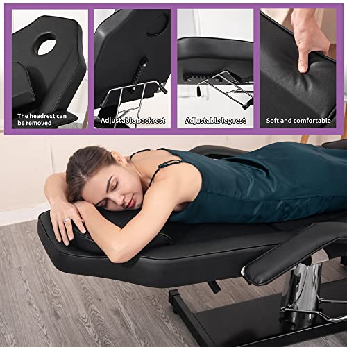 Lovpear Adjustable Hydraulic Massage Table Lash Bed for Professional Salon Sp...