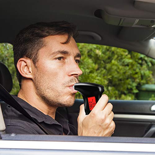 LOVUMMOR Breathalyzer, Professional Breath Alcohol Tester, High Accuracy Port...