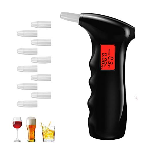 LOVUMMOR Breathalyzer, Professional Breath Alcohol Tester, High Accuracy Port...