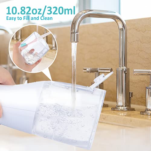 Cordless Water Flosser for Teeth Portable 320ML Dental Oral Irrigator Waterpr...