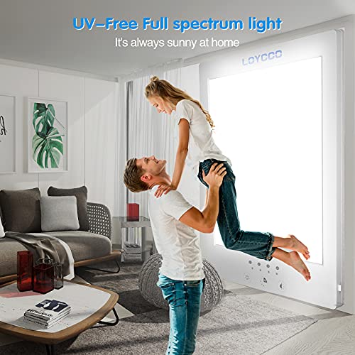 Loycco Light Therapy Lamp, 10000 Lux Happy Light Therapy Lamp for Who Lack Su...