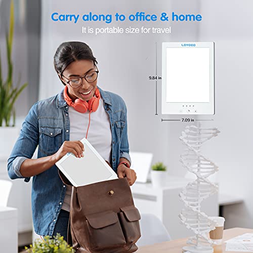 Loycco Light Therapy Lamp, 10000 Lux Happy Light Therapy Lamp for Who Lack Su...