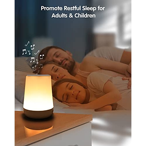 Loycco Sound Machine with Night Light, App & Voice Control White Noise Machin...