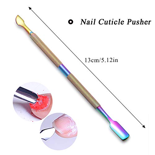 Cuticle Nippers Cuticle Pusher Remover Cuticle Pusher Remover Set, 3 Pieces C...