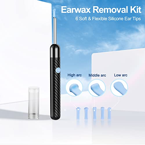 Ear Wax Removal Tool- Ear Cleaner with Camera, Otoscope with Light and 8 Pcs ...