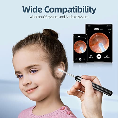 Ear Wax Removal Tool- Ear Cleaner with Camera, Otoscope with Light and 8 Pcs ...