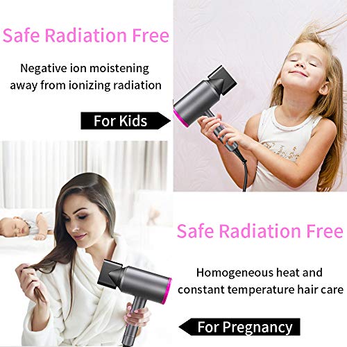 1800W Professional Hair Dryer with Diffuser Ionic Conditioning - Powerful, Fa...