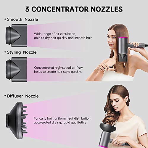 1800W Professional Hair Dryer with Diffuser Ionic Conditioning - Powerful, Fa...