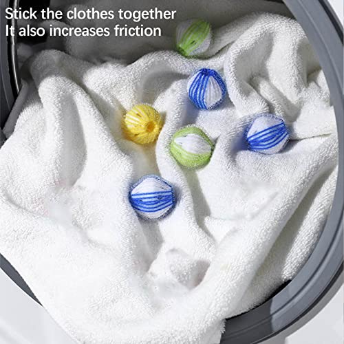 6pc Pet Hair Remover for Laundry Lint Remover Washing Balls Reusable Dryer Ba...