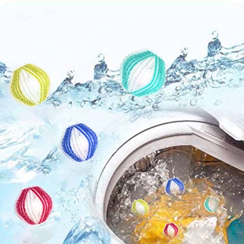 6pc Pet Hair Remover for Laundry Lint Remover Washing Balls Reusable Dryer Ba...
