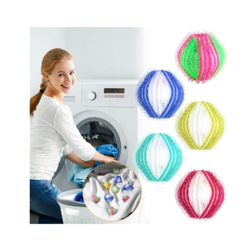 6pc Pet Hair Remover for Laundry Lint Remover Washing Balls Reusable Dryer Ba...