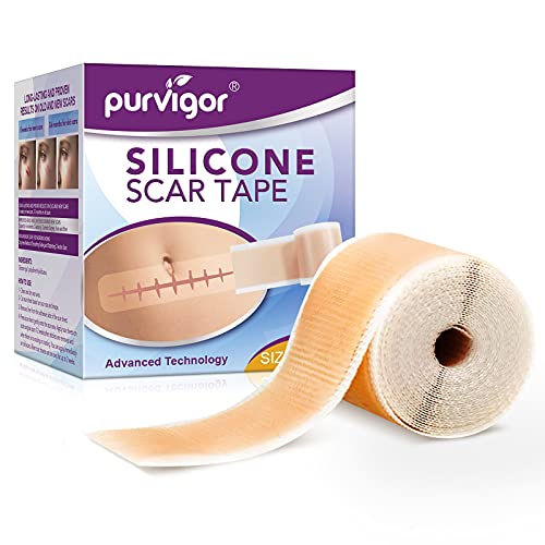 LQSM Silicone Scar Tape Roll (1.6*60inch), Sheets, Strips, Medical Grade Remo...