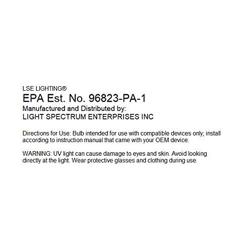 LSE Lighting 3W UVC Bulb for Philips Sonicare Sanitizer 423502504291