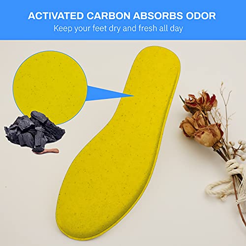 Memory Foam Insoles for Men, Replacement Shoe Inserts for Work Boot, Running ...
