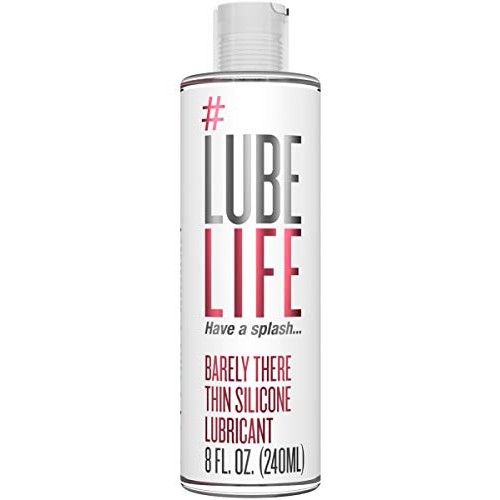 #Lubelife Barely There Thin Silicone Based Long Lasting Lubricant, 8 Oz Intim...