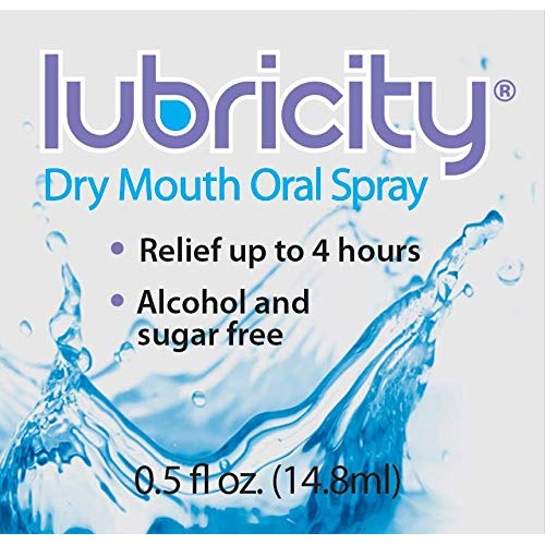 Lubricity Dry Mouth Spray, Premium Product with Hyaluronic Acid, No Alcohol o...