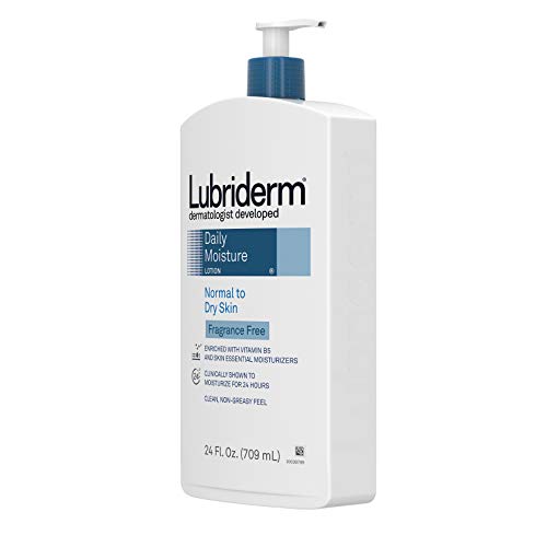 Lubriderm Daily Moisture Hydrating Unscented Body Lotion with Vitamin B5 for ...