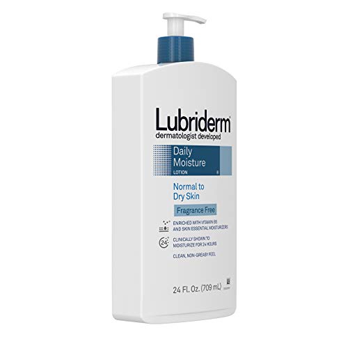 Lubriderm Daily Moisture Hydrating Unscented Body Lotion with Vitamin B5 for ...