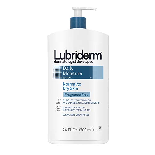 Lubriderm Daily Moisture Hydrating Unscented Body Lotion with Vitamin B5 for ...