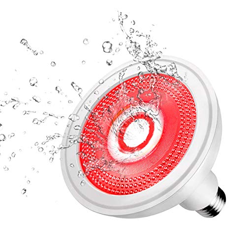 Waterproof Red Light Therapy Lamp Bulb, LED COB Red 660nm & Near Infrared 850...