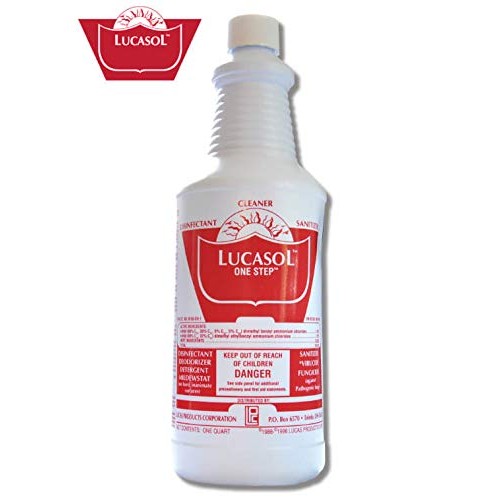 Lucasol One Step Disinfectant, 32 Ounce Bundle With 24 oz. Spray Bottle