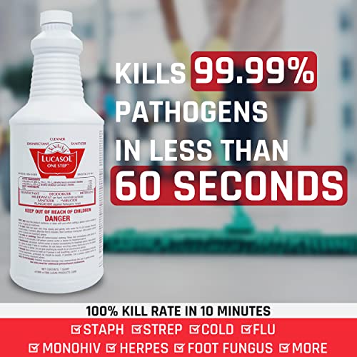 LUCASOL ONE Step Hospital Grade Disinfectant (32 Ounce)