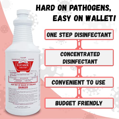LUCASOL ONE Step Hospital Grade Disinfectant (32 Ounce)