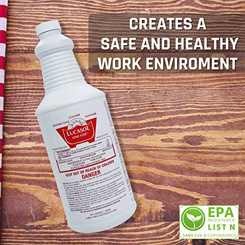 LUCASOL ONE Step Hospital Grade Disinfectant (32 Ounce)