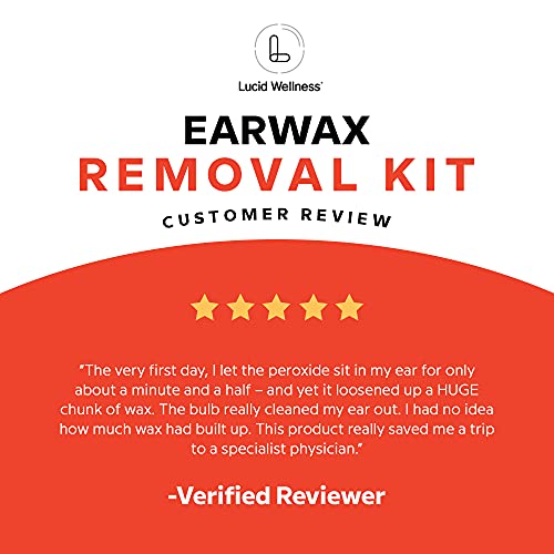 Lucid Wellness: Ear Wax Removal Kit With 6.5% Urea Hydrogen Peroxide Drops (0...
