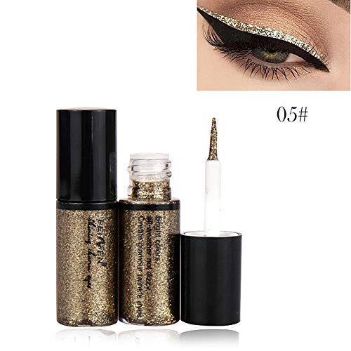 Lucoss Glitter Liquid Eyeliner Eye Shadow Makeup Kit Long Lasting Luminous Sh...