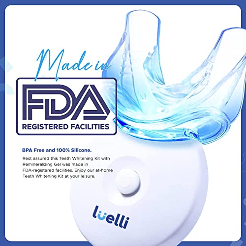 Luelli Teeth Whitening Kit with LED Light, Professional Teeth Whitening Formu...