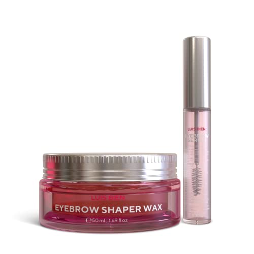 Eyelash Eyebrow Growth Serum Enhancer Kit by LUIS BIEN Boost Lashes And Brows...