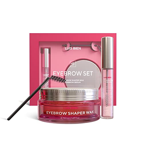 Eyelash Eyebrow Growth Serum Enhancer Kit by LUIS BIEN Boost Lashes And Brows...
