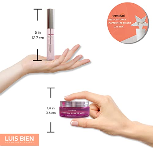 Eyelash Eyebrow Growth Serum Enhancer Kit by LUIS BIEN Boost Lashes And Brows...