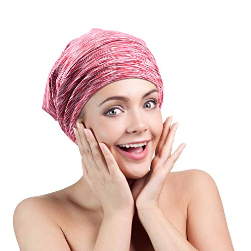 Satin Lined Sleep Cap Beanie Hat 6 Pieces Adjustable Bonnet satin bonnet for ...