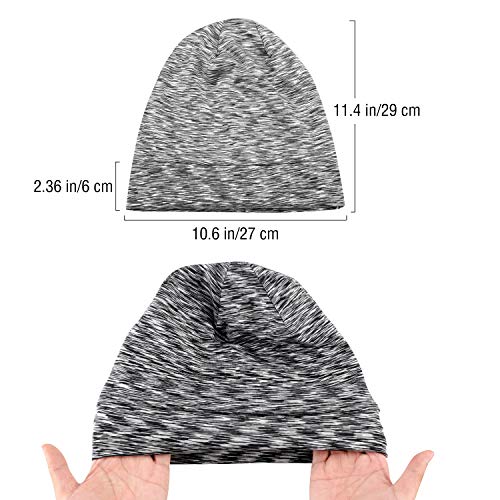 Satin Lined Sleep Cap Beanie Hat 6 Pieces Adjustable Bonnet satin bonnet for ...