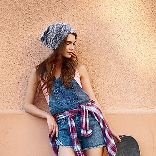 Satin Lined Sleep Cap Beanie Hat 6 Pieces Adjustable Bonnet satin bonnet for ...