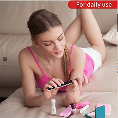 Nail File Emery Board Nail care Double Sided 100 180 Grit Gel Acrylic Dip Bla...