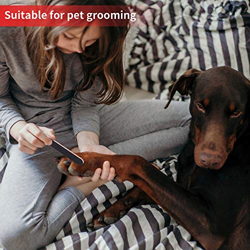 Nail File Emery Board Nail care Double Sided 100 180 Grit Gel Acrylic Dip Bla...