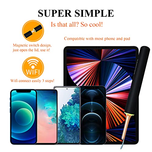 Ear Wax Removal Endoscope, Ear Cleaner Kits with Camera, Earwax Removal Tool ...