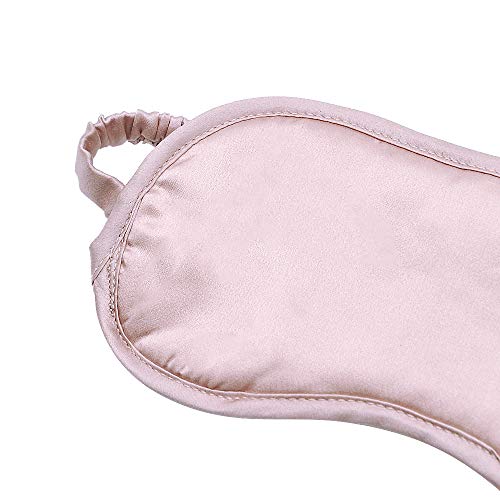LULUSILK Mulberry Silk Sleep Eye Mask Blindfold with Elastic Strap Headband, ...