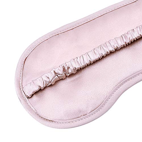 LULUSILK Mulberry Silk Sleep Eye Mask Blindfold with Elastic Strap Headband, ...