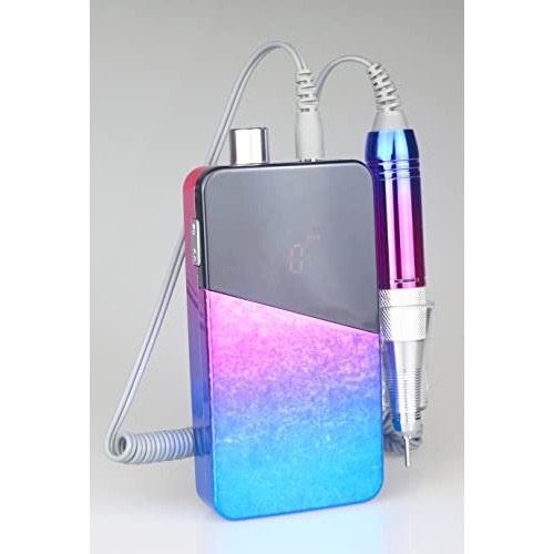Electric Nail Drill Machine,Lumcrissy Professional Colorful Rechargeable 3500...